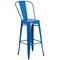 Emma and Oliver Commercial Grade 30" Round Metal Indoor-Outdoor Bar Table Set with 2 Cafe Stools